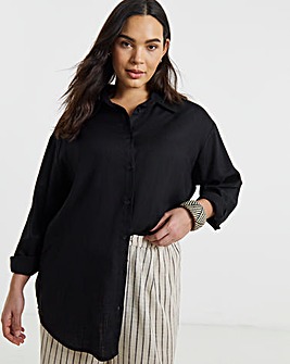 Black Linen Shirt