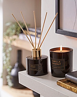 Luxe Gold Candle & Diffuser Gift Set