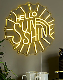 Hello Sunshine Neon Sign Light