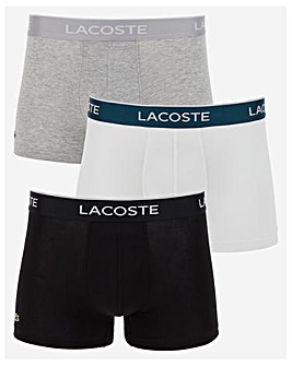 Lacoste 3 Pack Multi Contrast Band Logo Trunk