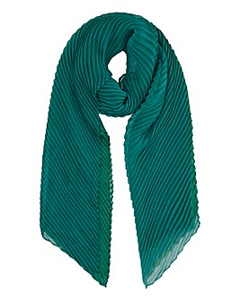 Recycled Green Crinkle Chiffon Scarf