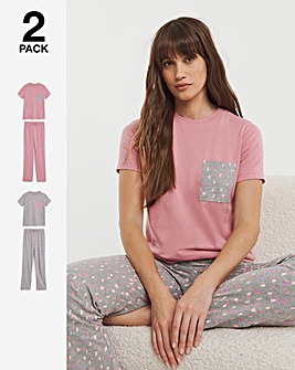JD Williams Value 2 Pack Pyjama Sets