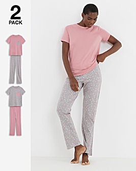 JD Williams (2 Pack) Value Pyjama Sets