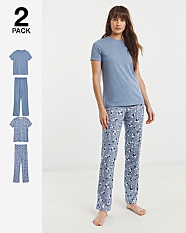 JD Williams Value 2 Pack Pyjama Sets