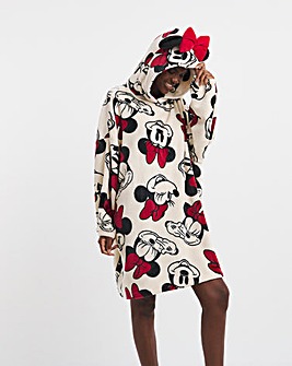 Minnie Mouse Bow Detail Hooded Lounge Dress