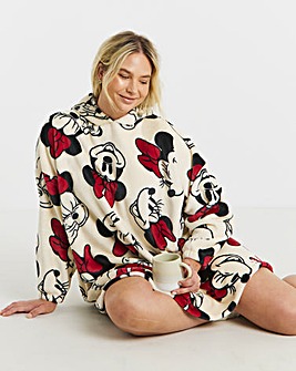 Minnie Mouse Bow Detail Hooded Lounge Dress