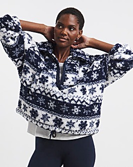 Pretty Secrets Quarter Zip Fleece Snuggle Top