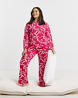 Value Long Sleeve Pyjama Set Bow Print