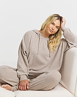 Figleaves Rib Knit Zip Up Lounge Set