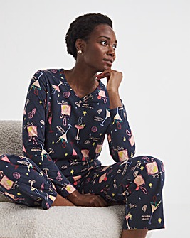 JD Williams Cocktail Print Value Pyjama Set