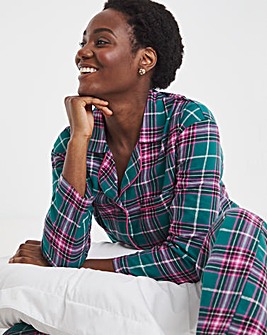 Pretty Secrets Check Button Up Pyjama Set