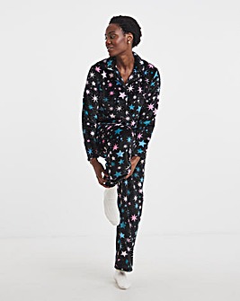 Pretty Secrets Fleece Button Through Pyjama Set