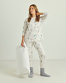 Simply Be Christmas Penguin Supersoft Twosie Pyjama Set
