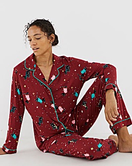 Pretty Secrets Scotty Dog Button Pyjama Set