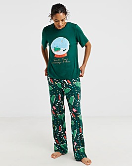 Pretty Secrets Scotty Dog Graphic Pyjama Set