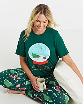 Pretty Secrets Scotty Dog Graphic Pyjama Set