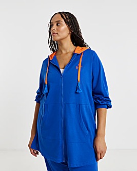 Joe Browns Longline Zip Up Lounge Hoodie