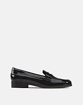 Clarks Hamble Patent Loafer D Fit