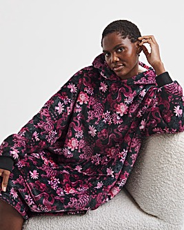 Joe Browns Animal Print Hooded Lounge Dress