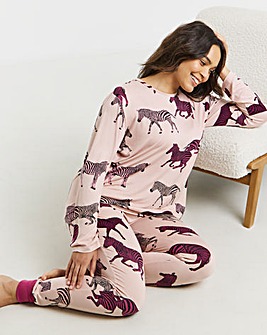 Chelsea Peers Jersey Crew Neck Pyjama Set