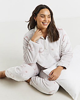 Chelsea Peers Fleece Zip Up Lounge Set