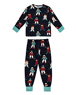 Chelsea Peers Skiing Dog Family Pyjama Set Kids