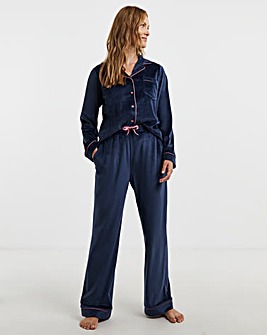 JD Williams Velour Button Through