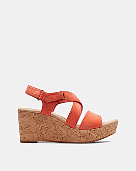 Clarks Rose Wedge Sandals E Fit