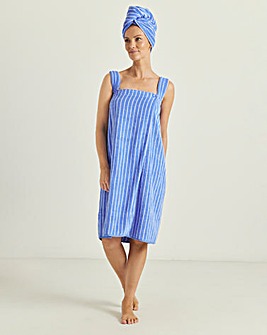 Pretty Secrets Towelling Shower Wrap And Turban