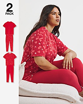 Simply Be (2 Pack) Value Pyjama Legging Sets