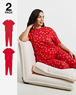 Simply Be (2 Pack) Value Pyjama Legging Sets