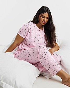 Pretty Secrets Back to Basics Pyjama Set Spot Print