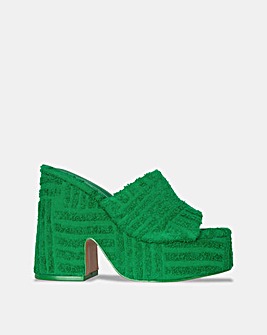 Public Desire Wavez Wide Fit Platform Sandals