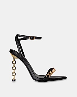 Public Desire Link Up Wide Fit Barely There Sandals