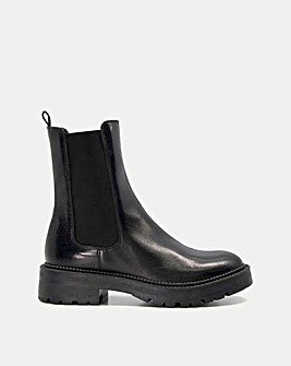 Dune Picture Leather Cleated Biker Boots D Fit