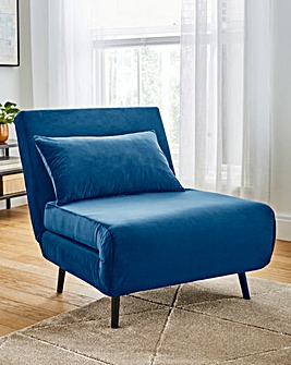 Lena Velvet Chair Bed