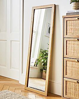 Long Wall Mirror - Oak