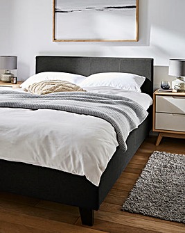 Hayden Fabric Bed Frame with 3 Layer Memory Foam Hybrid Mattress