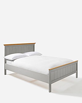 Julipa Ashford Wooden Bed with 3 Layer Memory Foam Hybrid Mattress