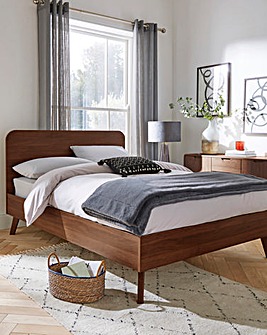 Oslo Wooden Bed Frame with 3 Layer Memory Foam Hybrid Mattress