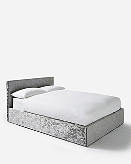 Hayden Crushed Velvet Ottoman Bed Frame