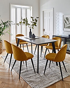 Hale Dining Table with 6 Klara Chairs