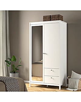 Heath Double Wardrobe with Mirror