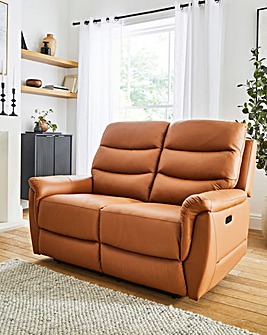 Dunne Faux Leather Power Recliner 2 Seater