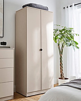 Ellison Ready Assembled 2 Door Wardrobe - Natural