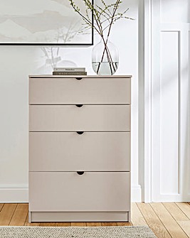 Ellison Ready Assembled 4 Drawer Chest - Natural