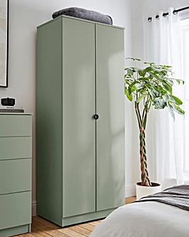 Ellison Ready Assembled 2 Door Wardrobe - Green