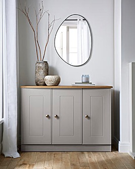 Brooke Ready Assembled Large Sideboard - Grey