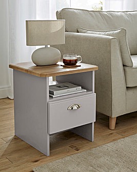 Brooke Ready Assembled Lamp Table - Grey