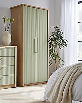 Peyton Ready Assembled 2 Door Wardrobe - Sage